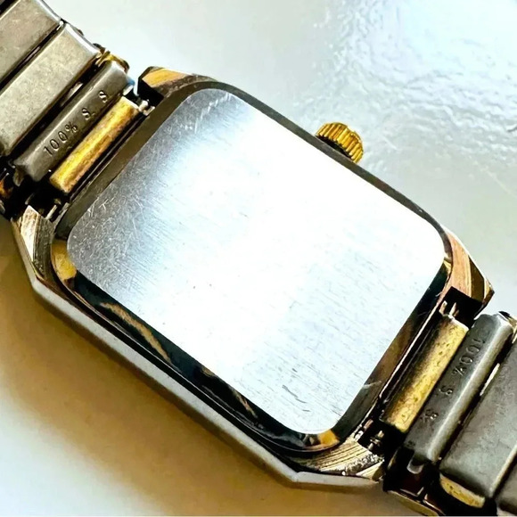 Blue Lapis Lazuli Gemstone 100% Stainless Steel Stretch Watch - Picture 5 of 5